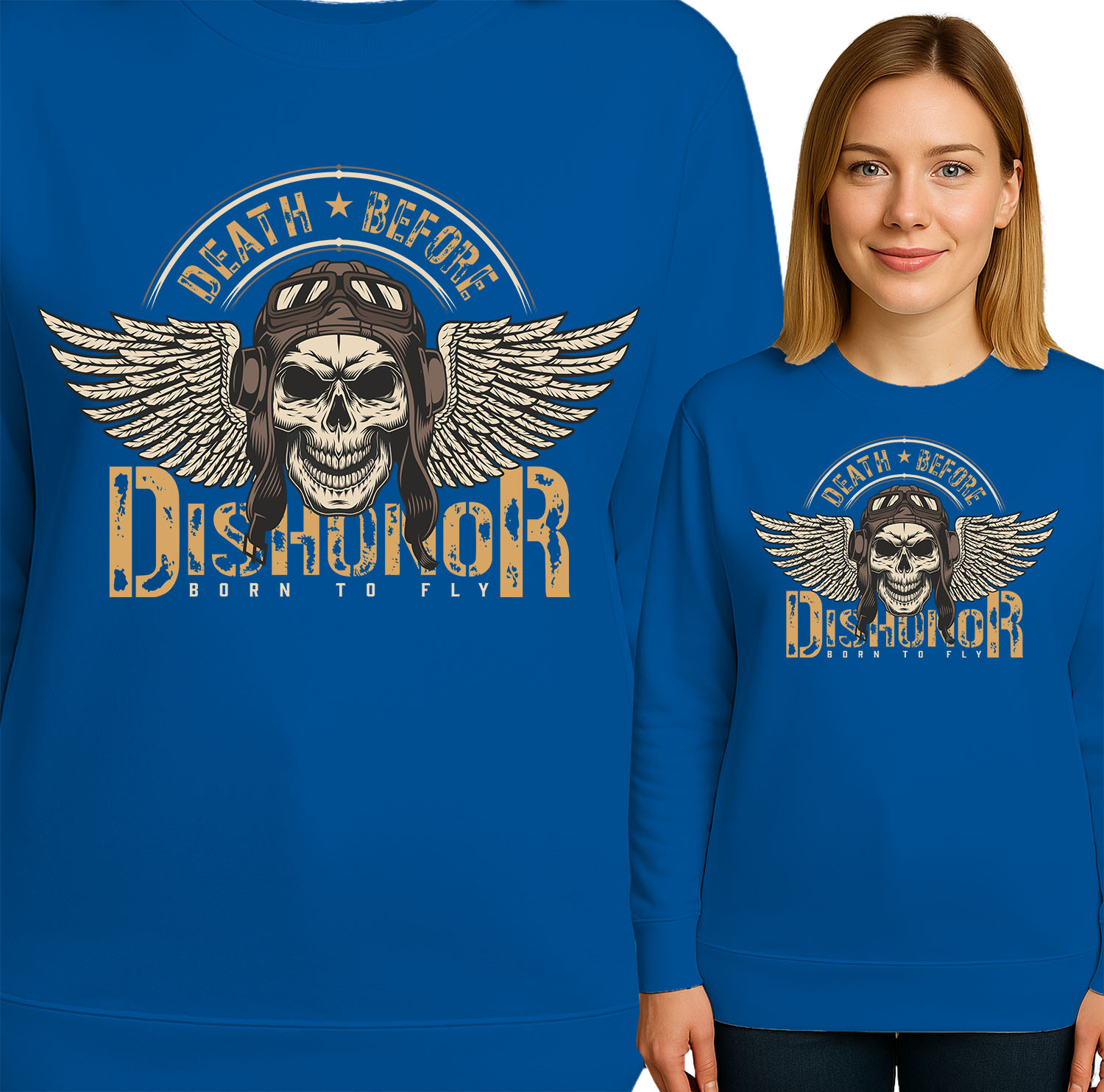 'DEATH BEFORE DISHONOR - BORN TO FLY'