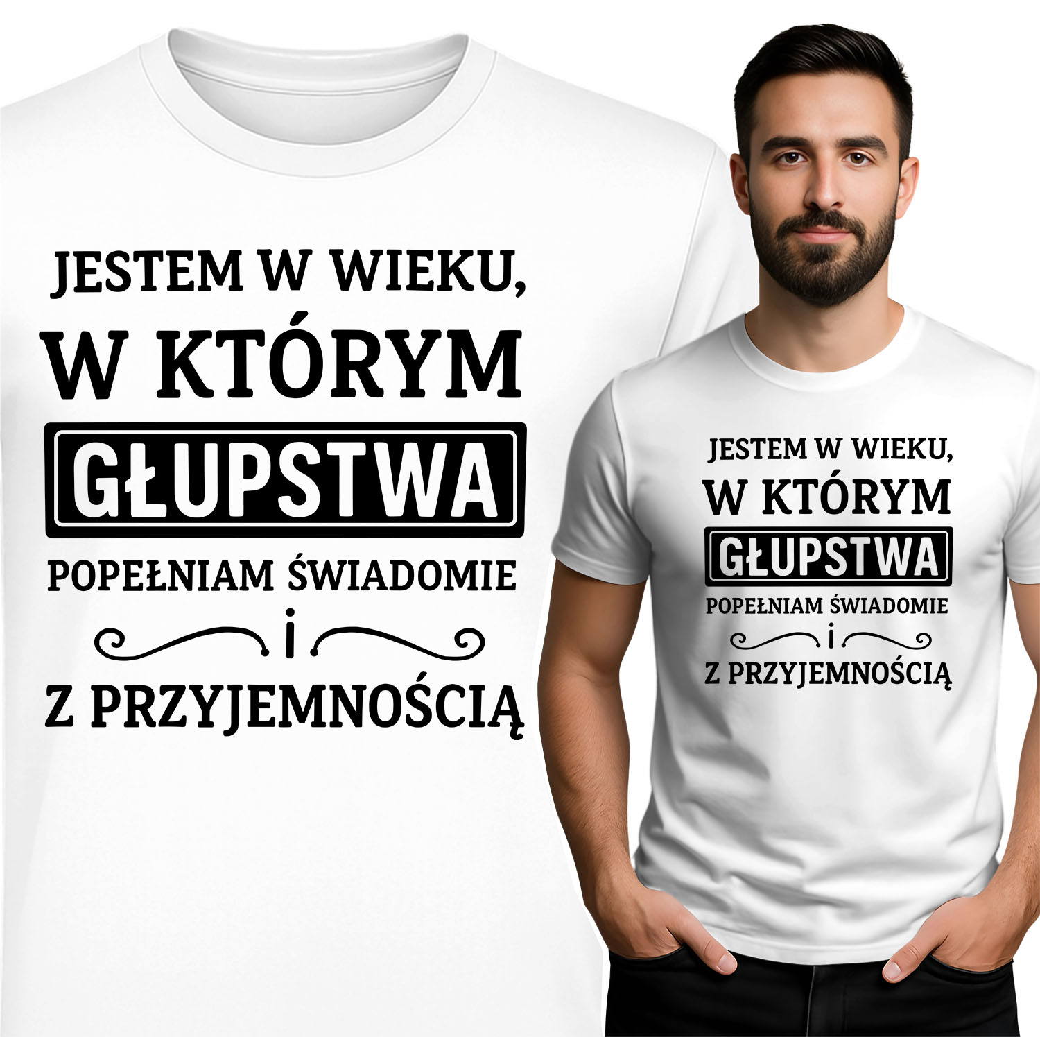 'JESTEM W WIEKU, W KTÓRYM GŁUPSTWA POPEŁNIAM ŚWIADOMIE i Z PRZYJEMNOŚCIĄ'