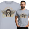 T-shirt Męski z Czaszką – Death Before Dishonor