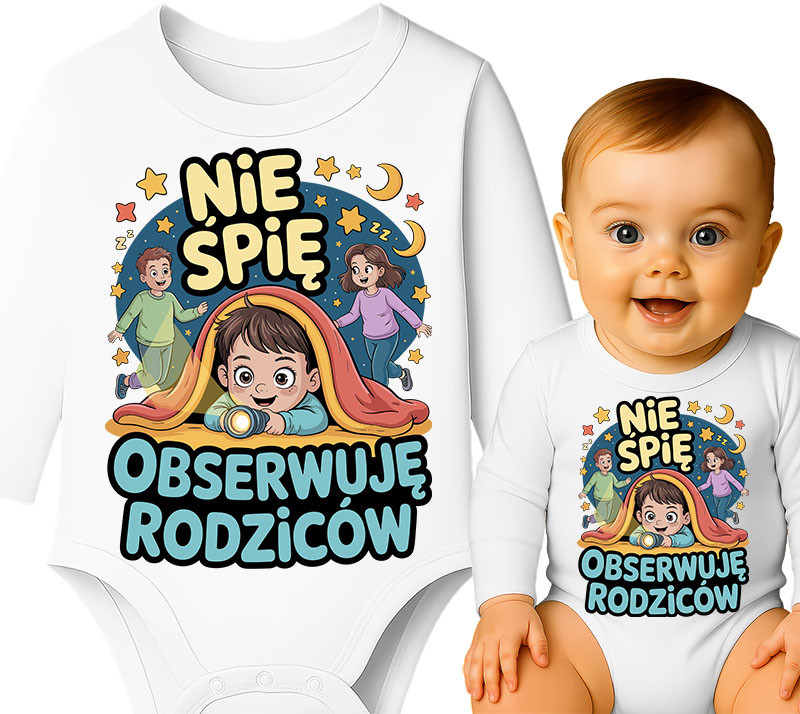 'Nie śpię, obserwuję rodziców'