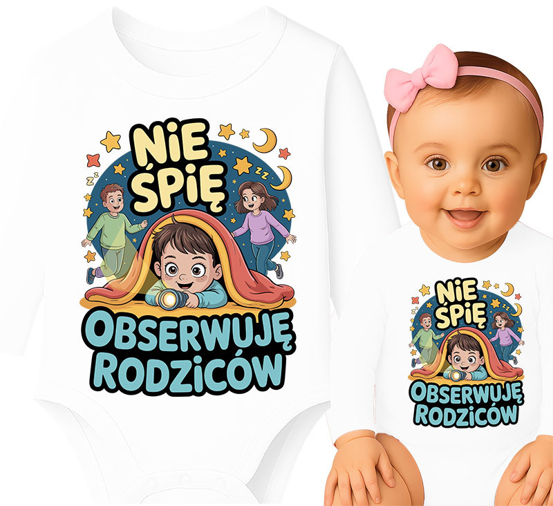 'Nie śpię, obserwuję rodziców'