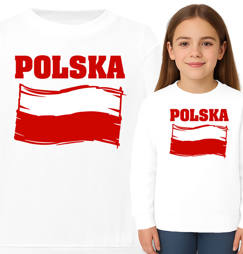 'Polska' z flagą