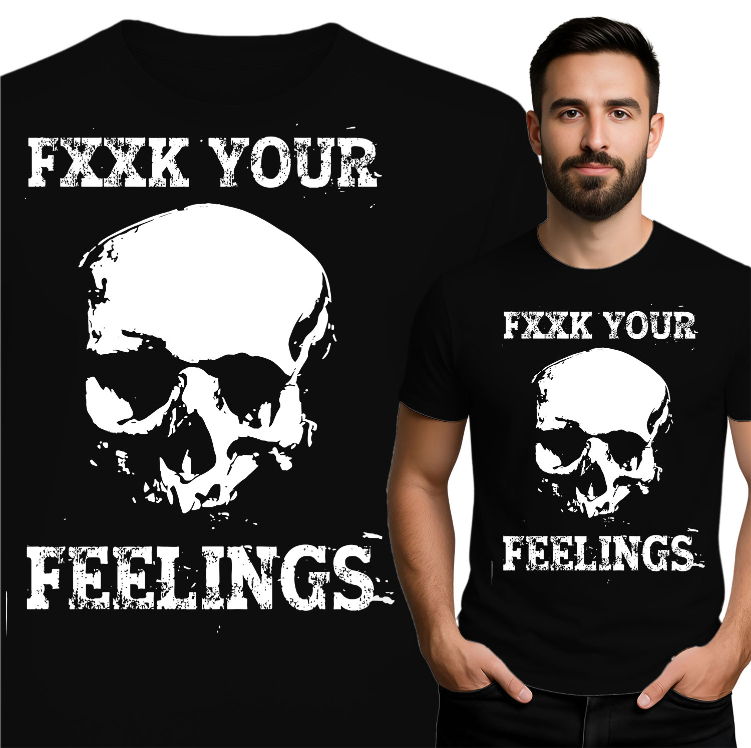'FXXK Your Feelings' z czaszką