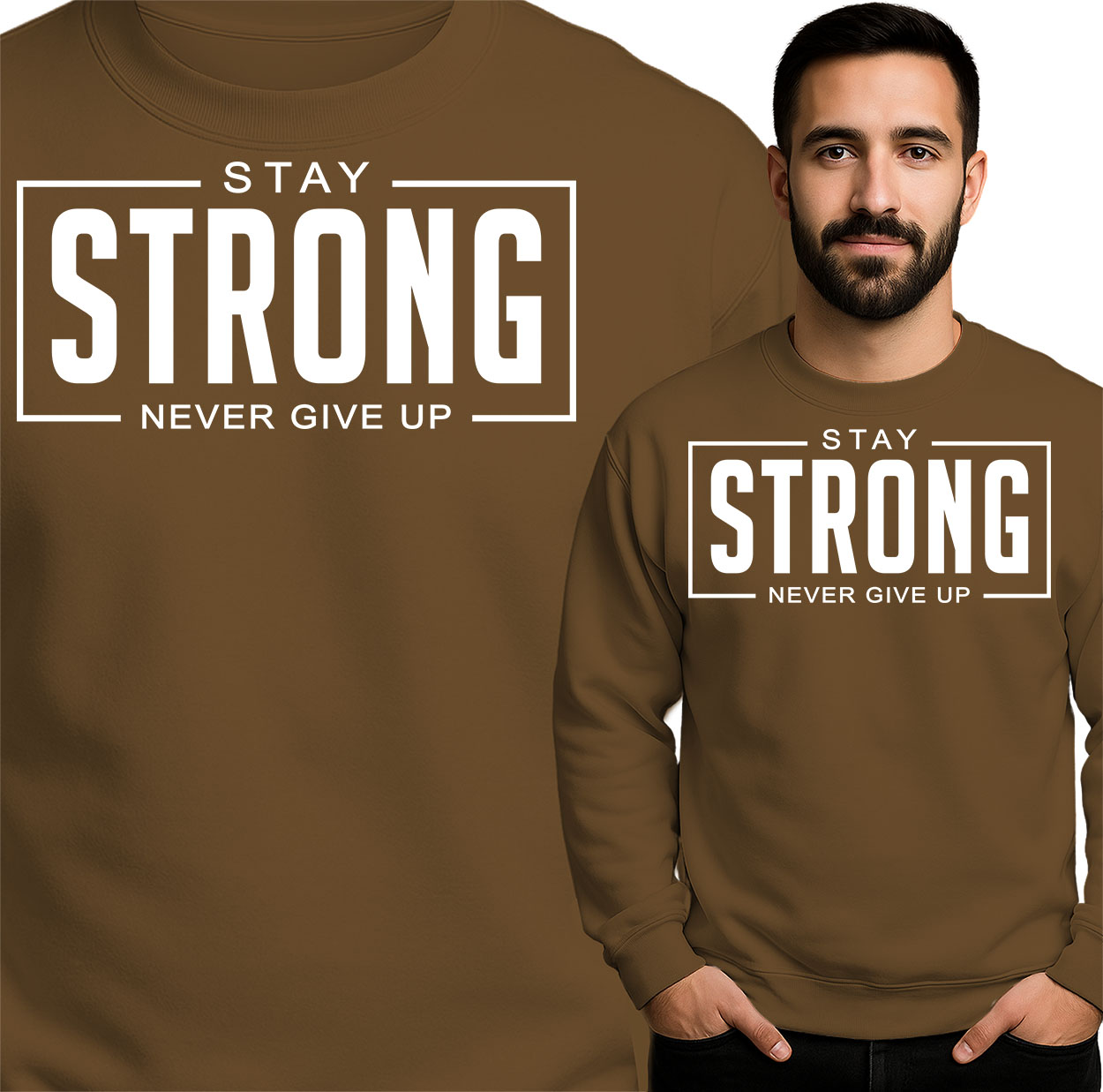 'Stay Strong Never Give Up'