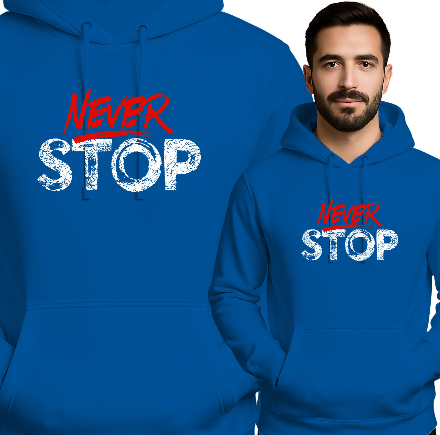 'NEVER STOP'