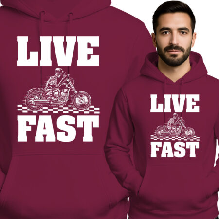 'Live Fast' z motocyklem