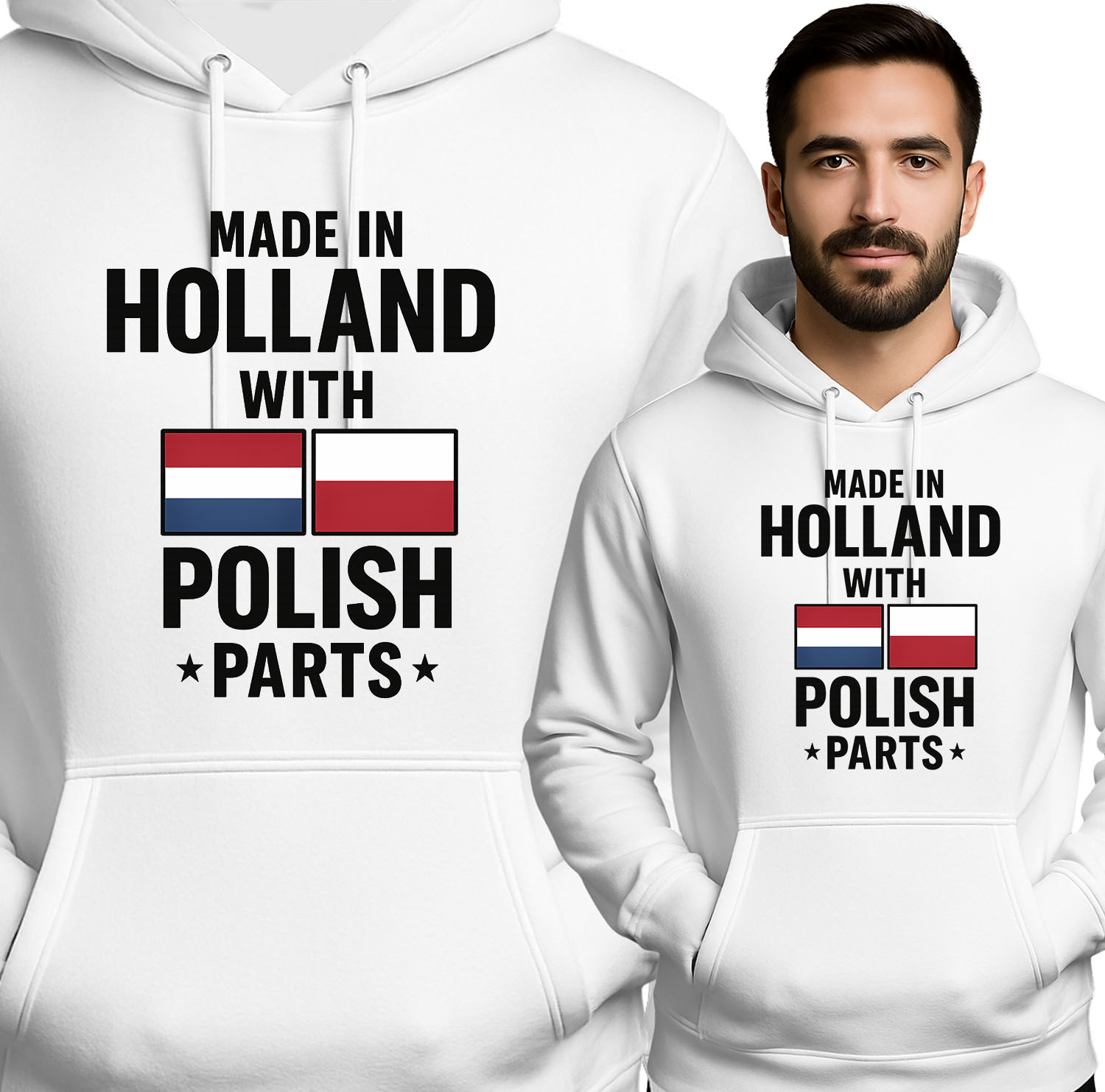 'MADE IN HOLLAND WITH POLISH PARTS'