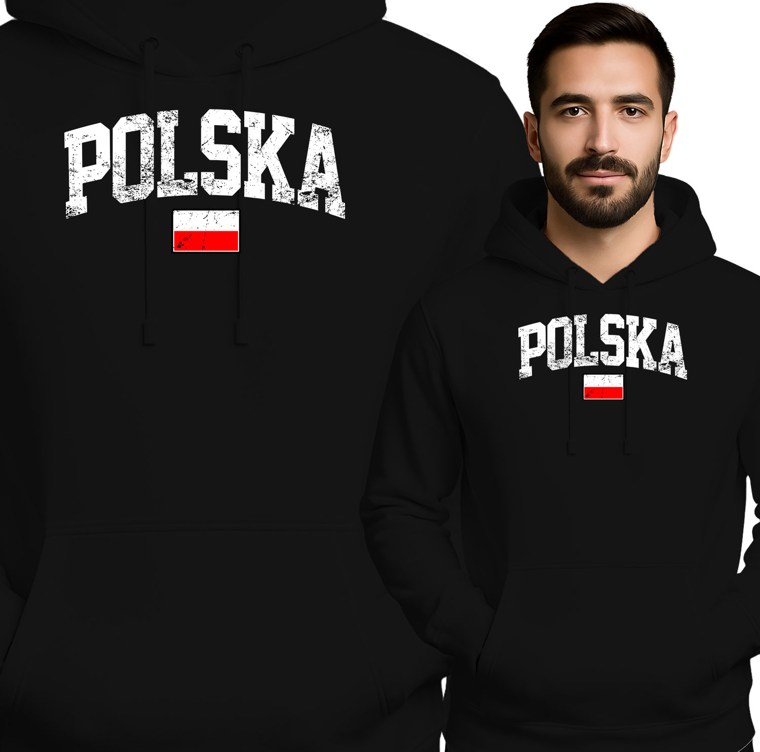 'POLSKA' z flaga