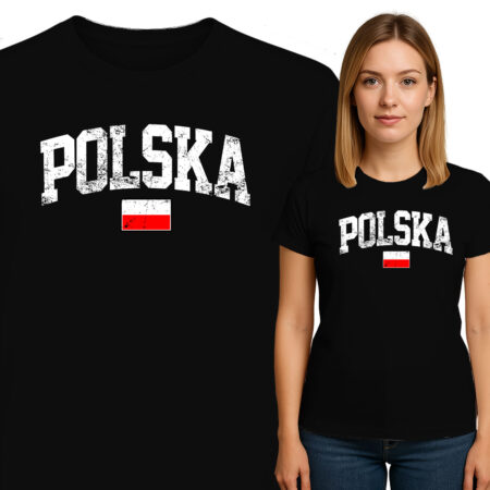 'POLSKA' z flaga