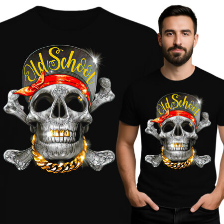 'Old School Skull'