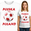 'Polska Poland' biało czerwona piłka