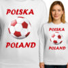 'Polska Poland' biało czerwona piłka
