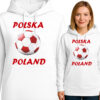 'Polska Poland' biało czerwona piłka