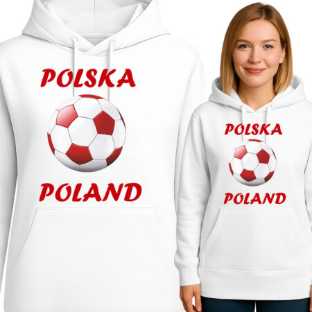 'Polska Poland' biało czerwona piłka