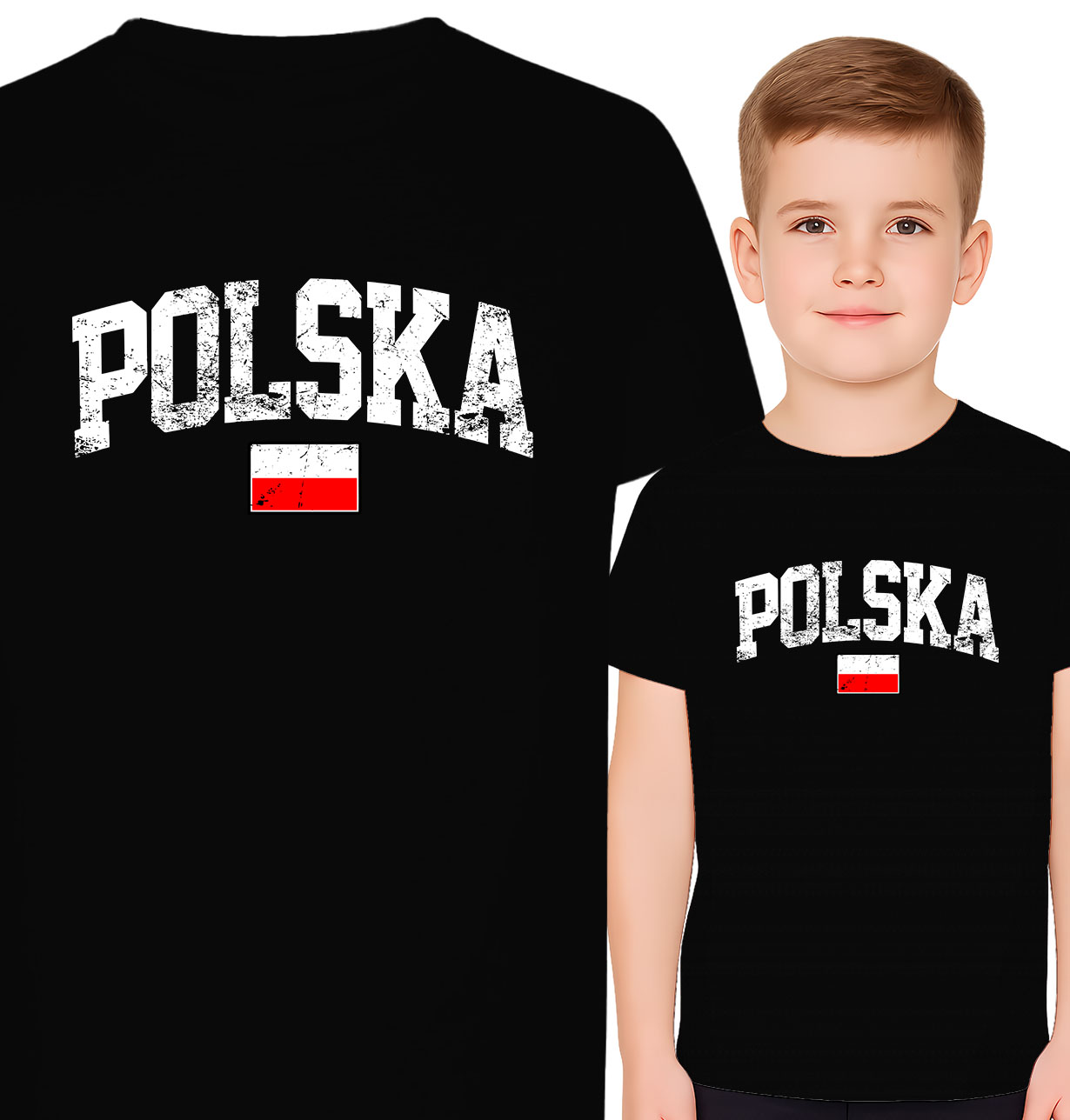 'POLSKA' z flaga