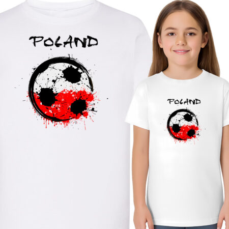 'Poland' z piłką nożną