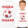 'Polska Poland' biało czerwona piłka