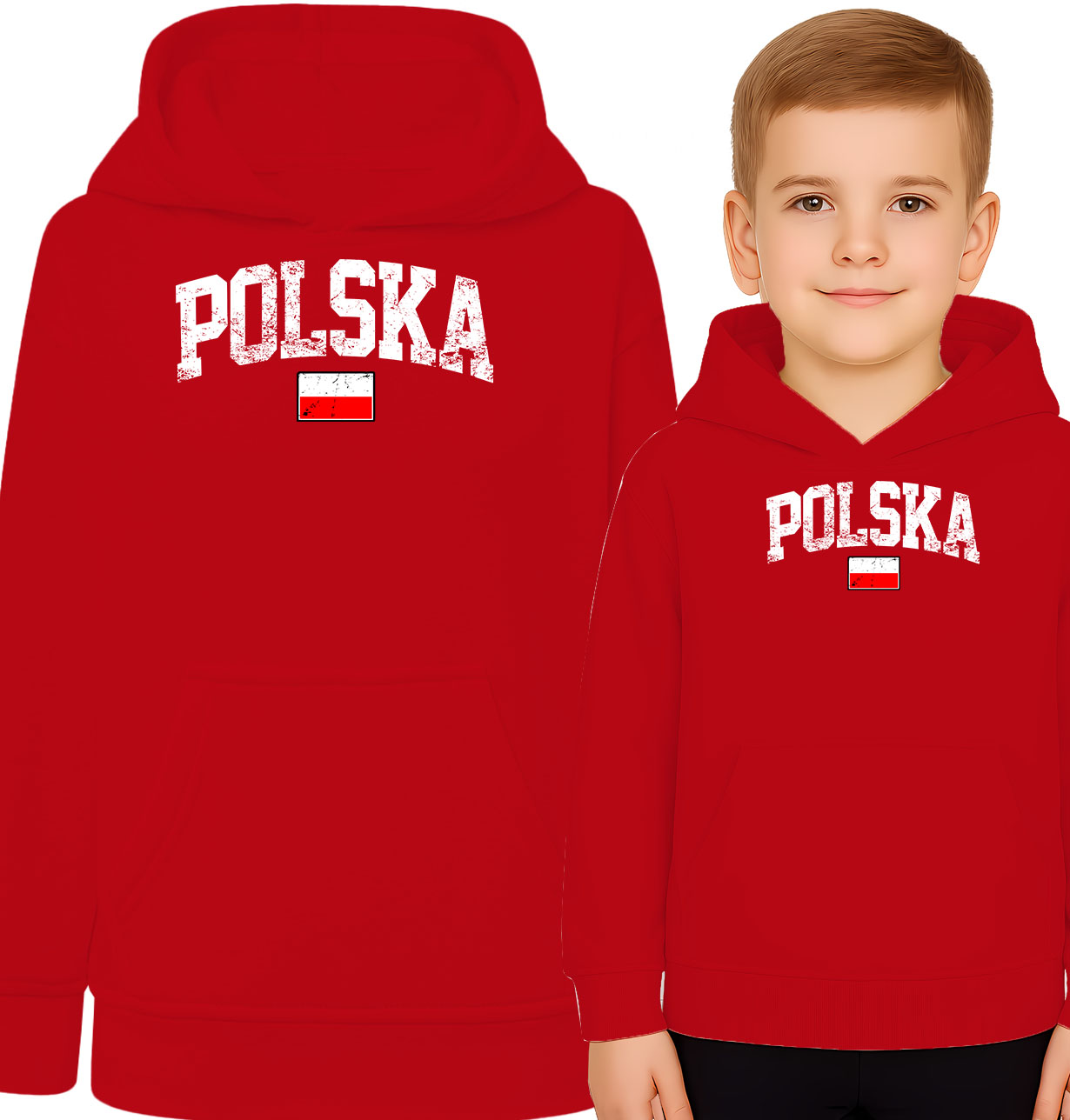 'POLSKA' z flaga