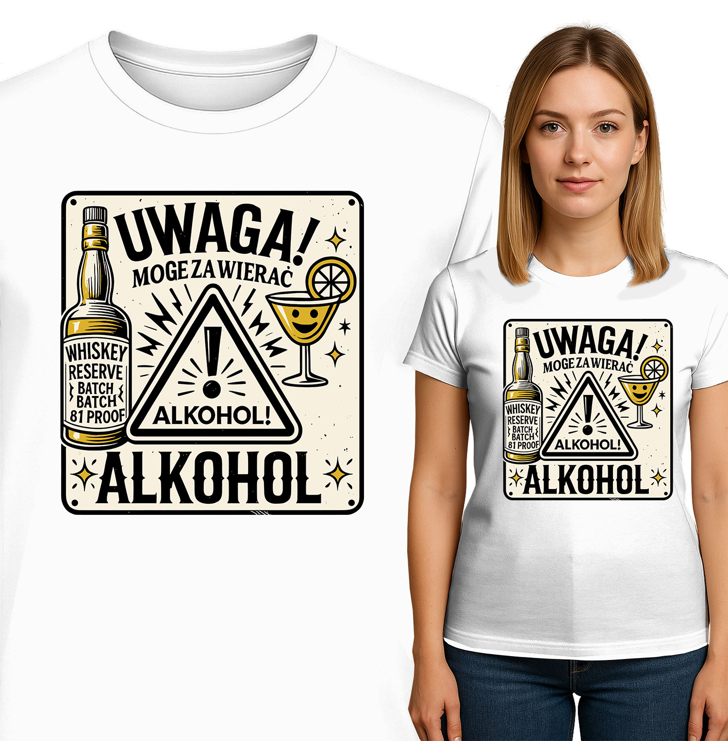 'UWAGA! MOGE ZAWIERAC ALKOHOL'