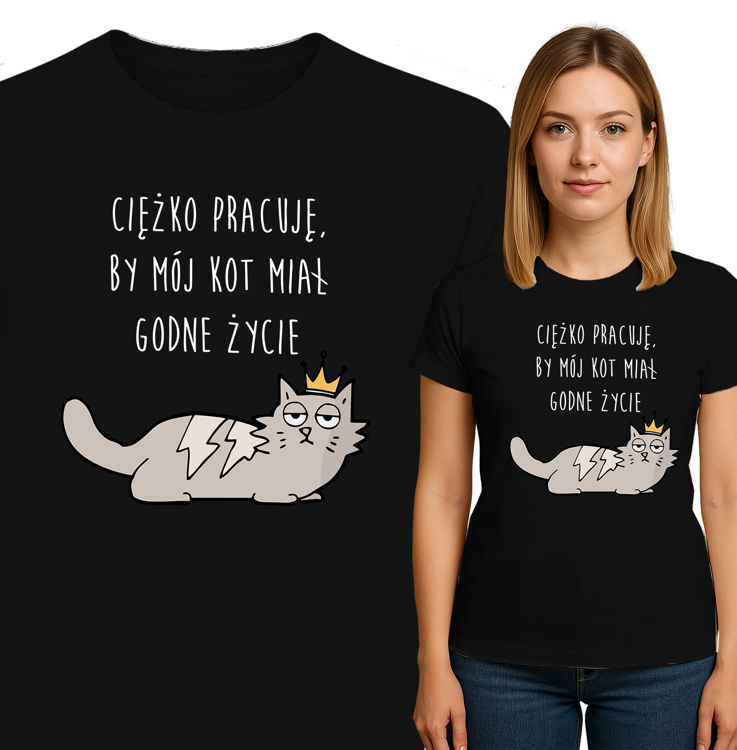 'CIĘŻKO PRACUJE. BY MÓJ KOT MIAL GODNE ŻYCIE'