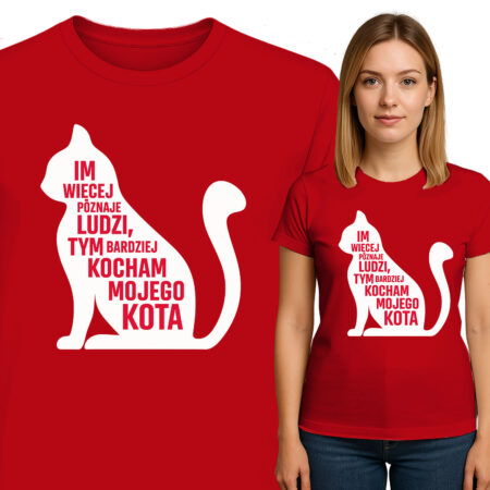 'IM WIĘCEJ POZNAJE LUDZI, TYM BARDZIEJ KOCHAM MOJEGO KOTA'