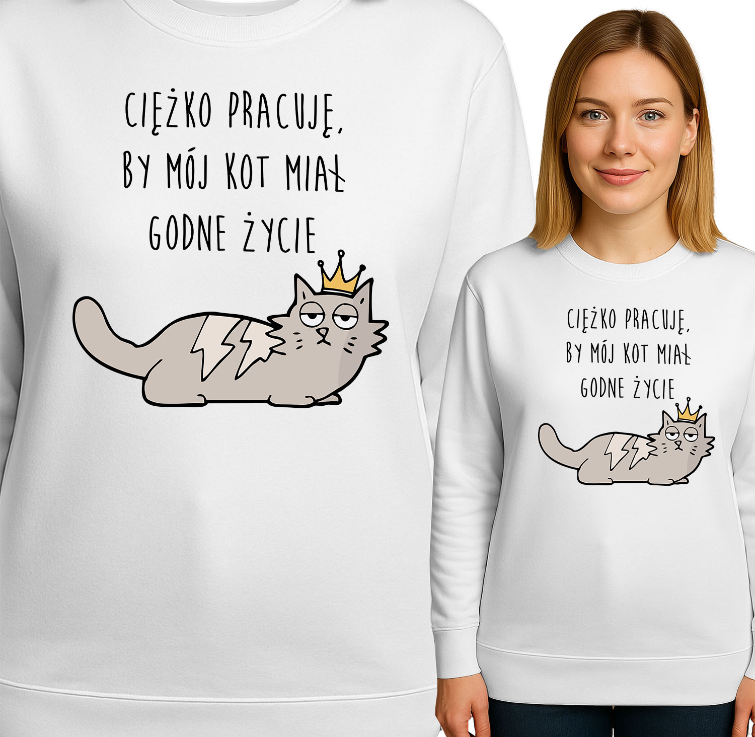 'CIĘŻKO PRACUJE. BY MÓJ KOT MIAL GODNE ŻYCIE'