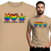 'PEACE LOVE. PRIDE'