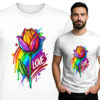 'Rainbow Rose of Love'