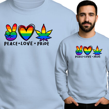 'PEACE LOVE. PRIDE'