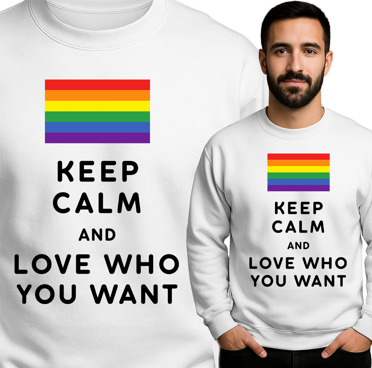 'KEEP CALM AND LOVE WHO YOU WANT'