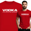 'VODKA – Connecting People, śmieszny nadruk'