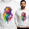 'Rainbow Rose of Love'