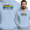 'PEACE LOVE. PRIDE'