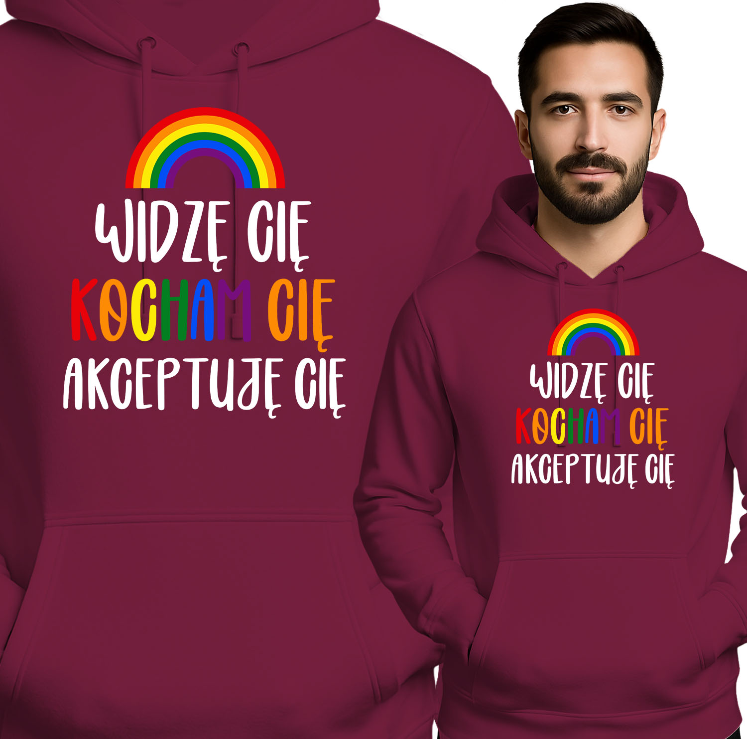 'WIDZĘ CIĘ KOCHAM CIĘ AKCEPTUJĘ CIĘ'