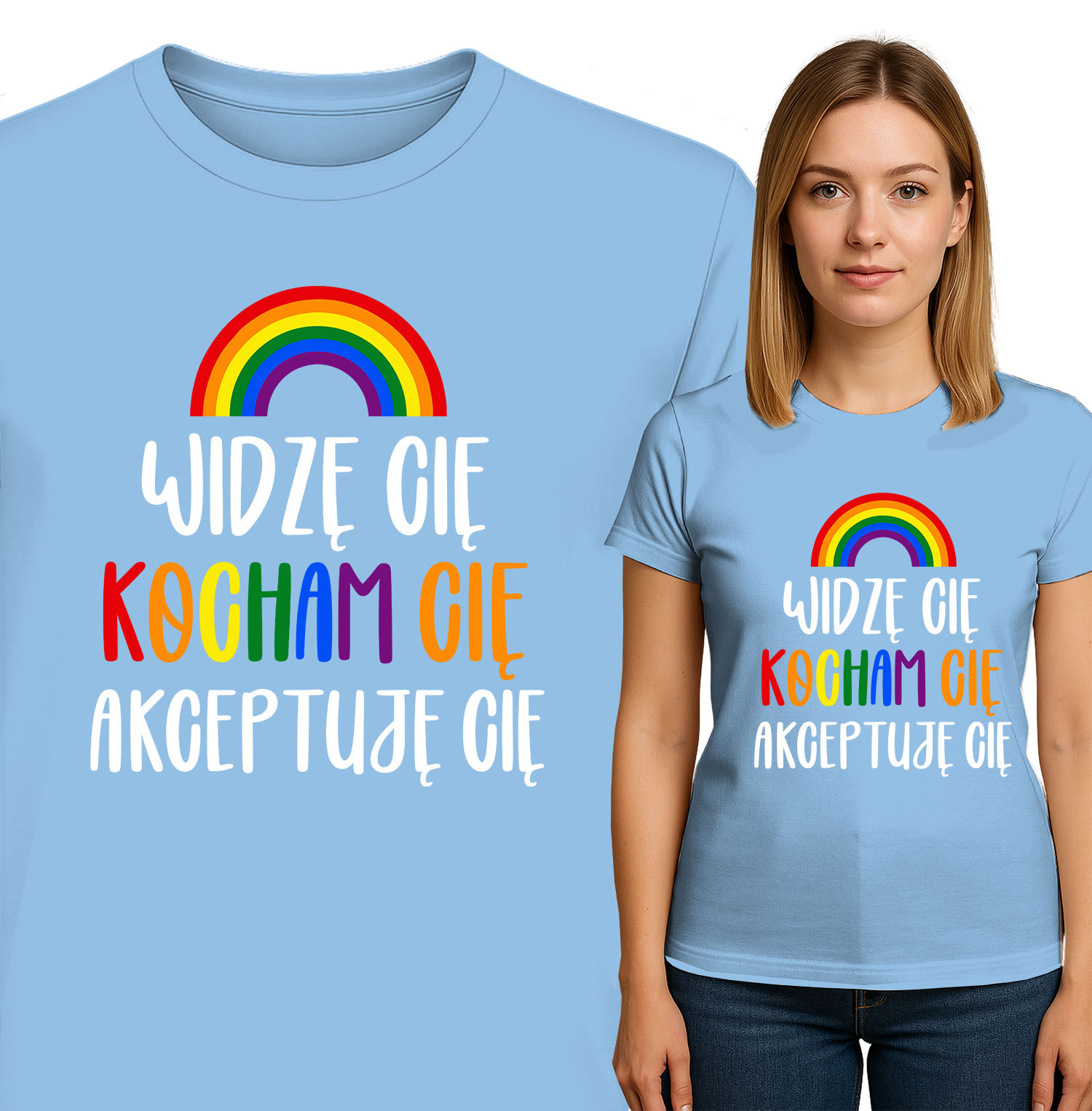 'WIDZĘ CIĘ KOCHAM CIĘ AKCEPTUJĘ CIĘ'
