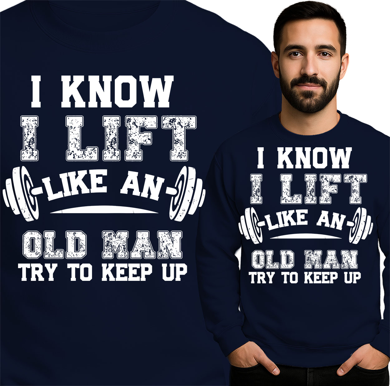 'I KNOW I LIFT LIKE AN OLD MAN TRY TO KEEP UP'