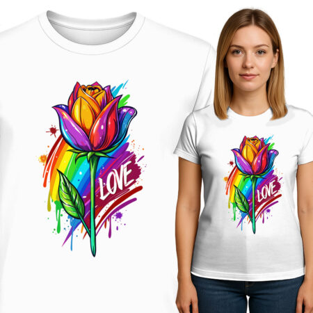 'Rainbow Rose of Love'
