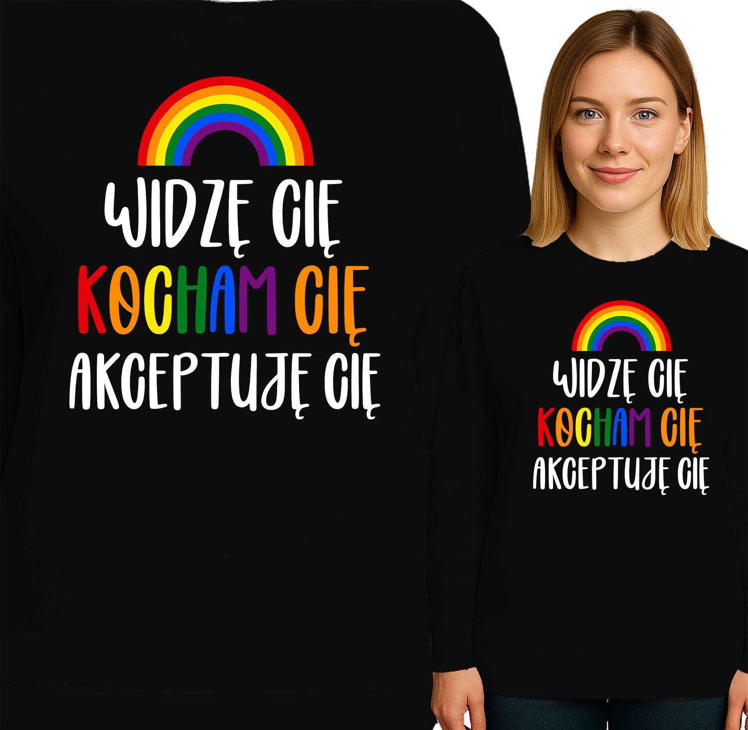 'WIDZĘ CIĘ KOCHAM CIĘ AKCEPTUJĘ CIĘ'