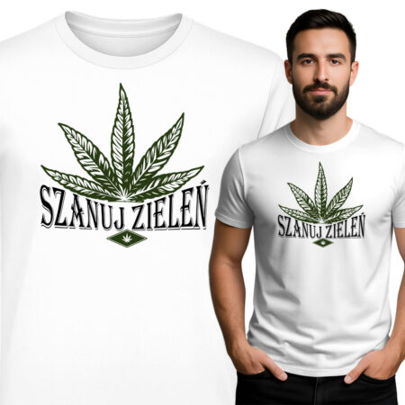 'Szanuj Zieleń – Liść konopi i gra słów'
