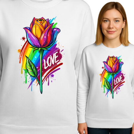 'Rainbow Rose of Love'