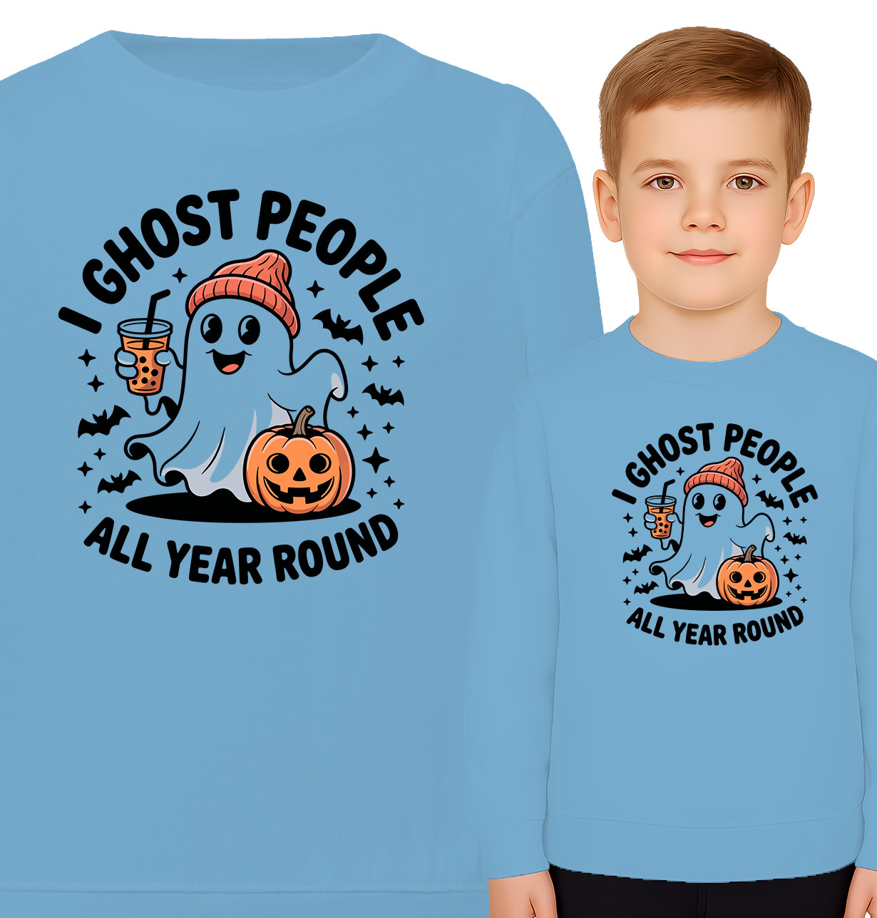 'I GHOST PEOPLE ALL YEAR ROUND'