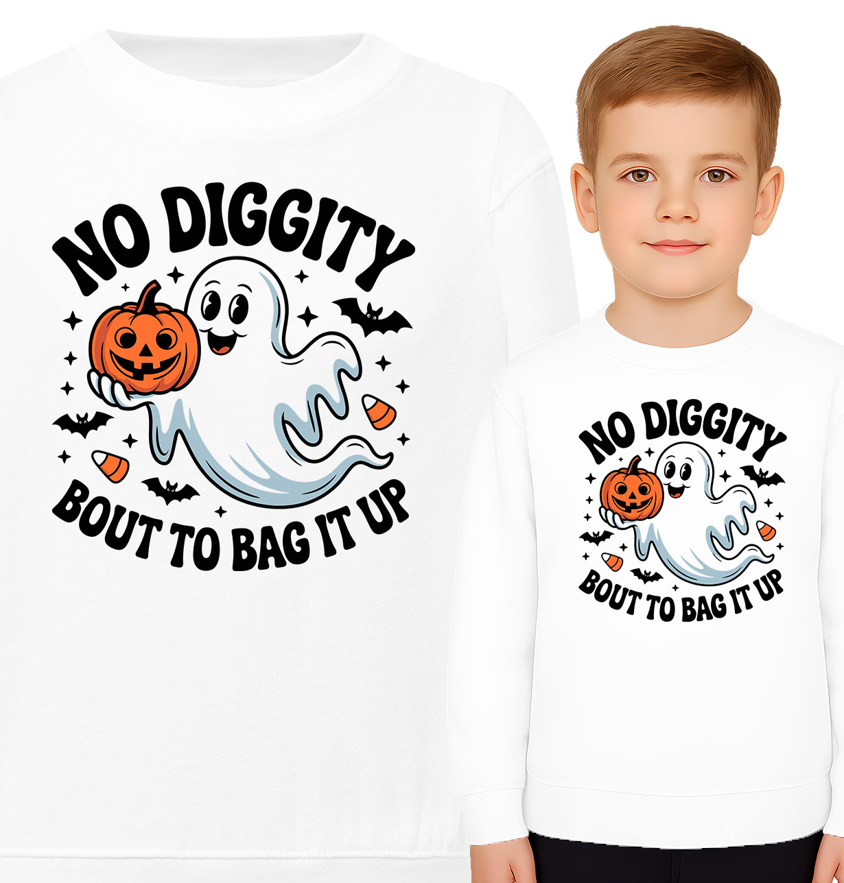 'NO DIGGITY BOUT TO BAG IT UP'