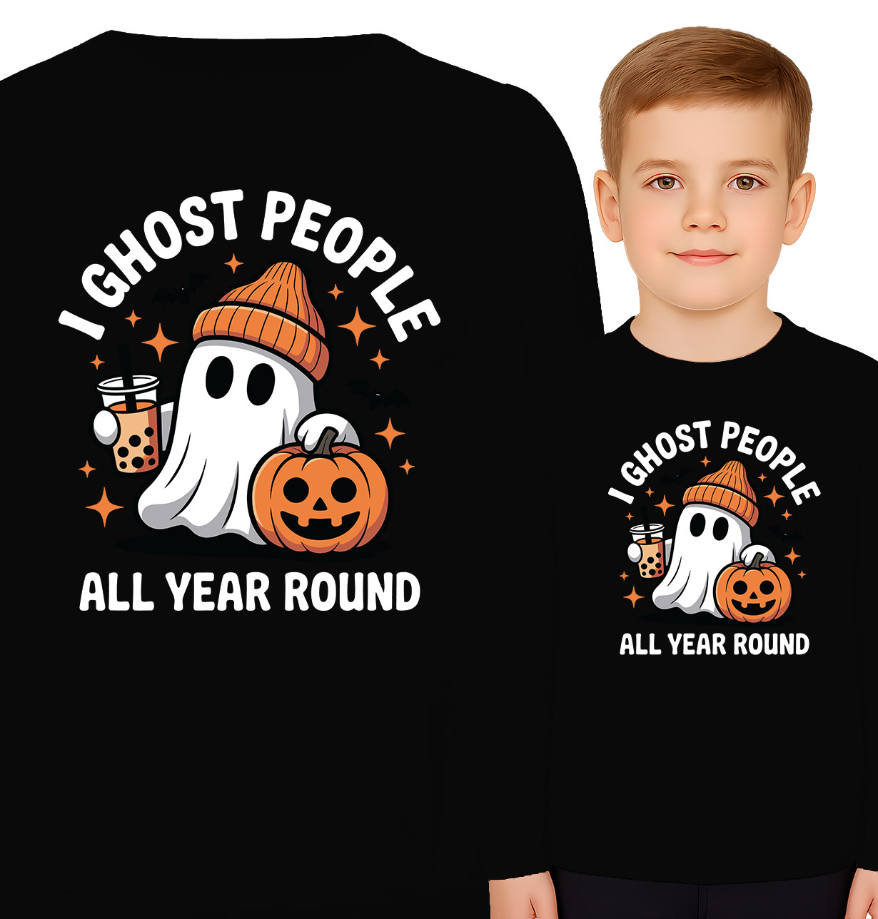 'I GHOST PEOPLE ALL YEAR ROUND'