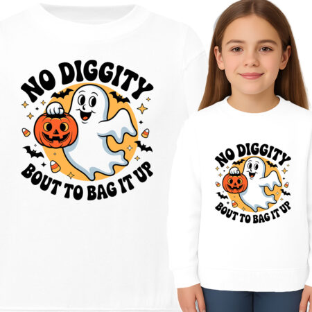 'NO DIGGITY BOUT TO BAG IT UP'