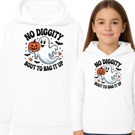 'NO DIGGITY BOUT TO BAG IT UP'