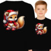 'Cute Fox in Santa Hat'
