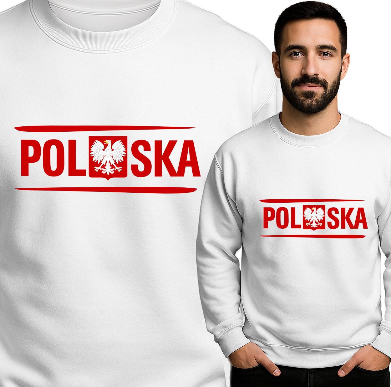 'Polska' z godłem