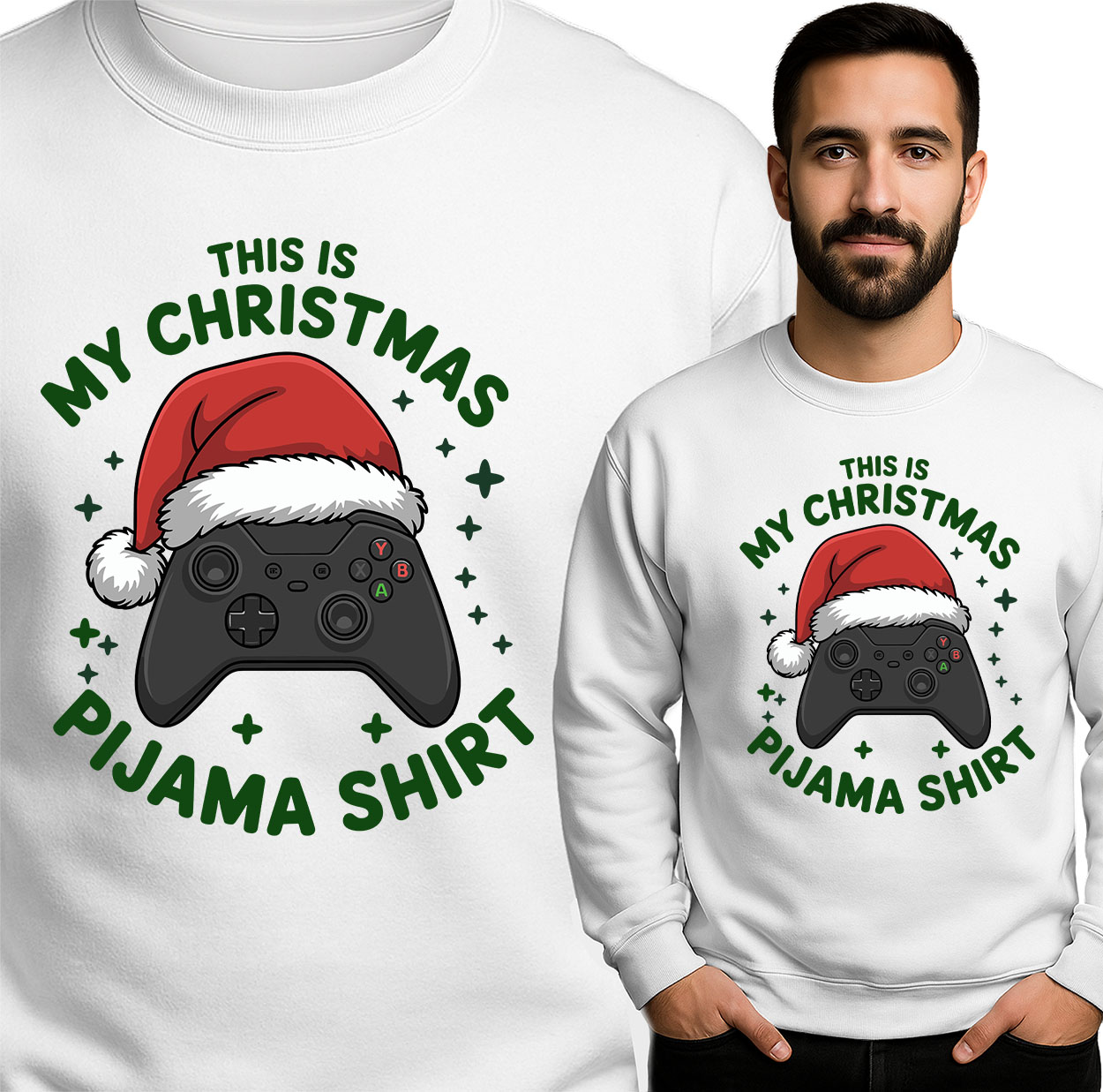 'THIS IS MY CHRISTMAS PIJAMA SHIRT'