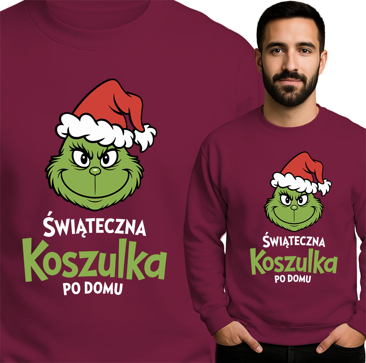 'ŚWIĄTECZNA Koszulka PO DOMU'