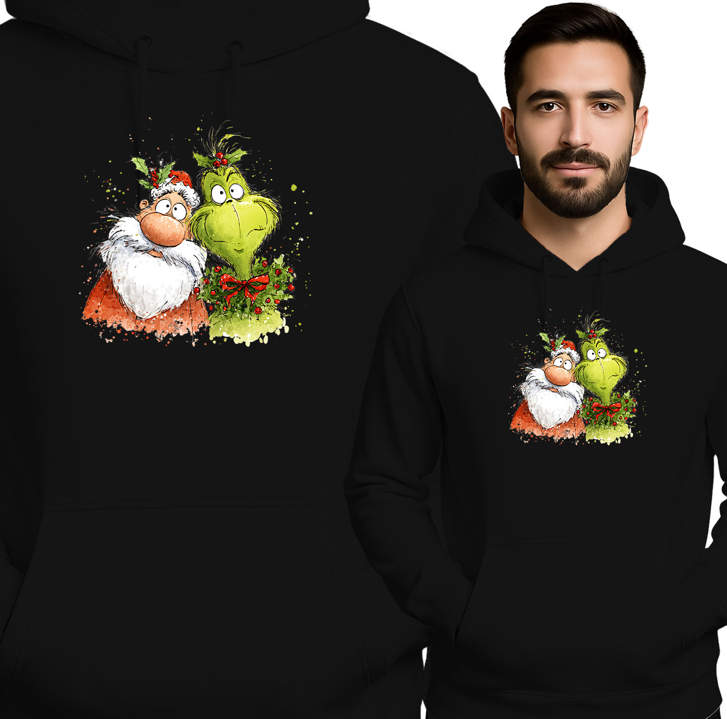 'Zabawny Święty Mikołaj i Grinch'